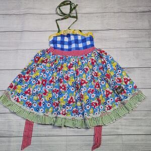 6 Matilda Jane Platinum Patriotic Floral Ellie Dress